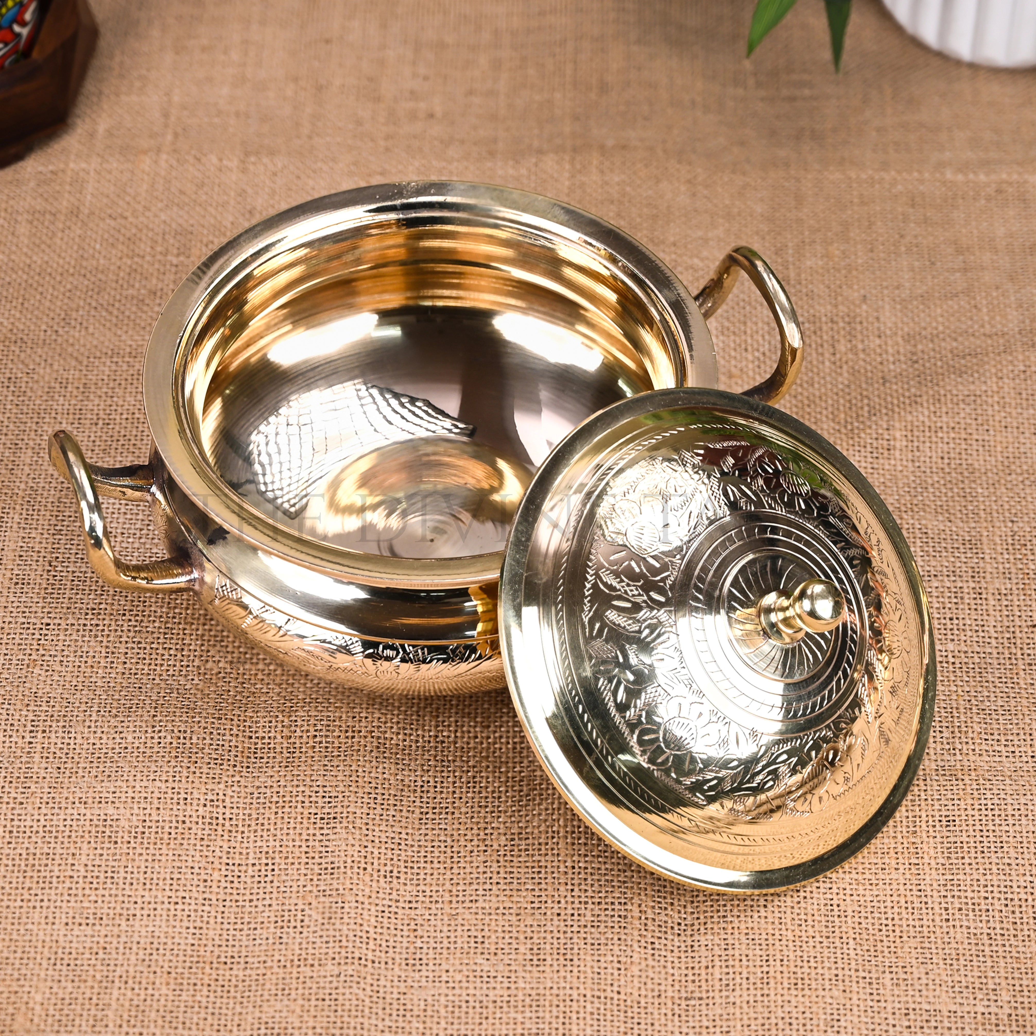 Handcrafted Brass Serving Pot